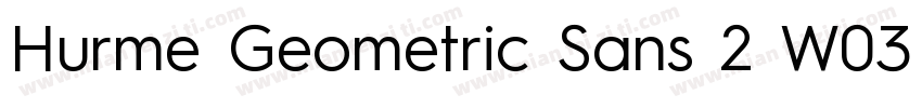 Hurme Geometric Sans 2 W03 Rg字体转换